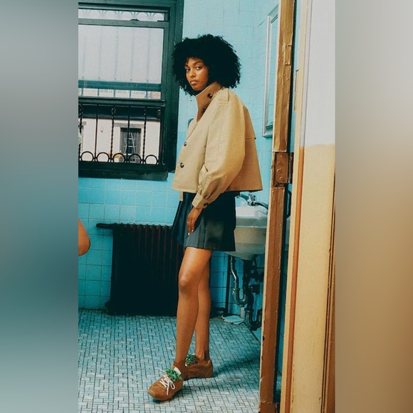 NEW Steve Madden Aziel Brown Suede Lowtop Sneakers trainers 8.5 preppy trending - Picture 10 of 10